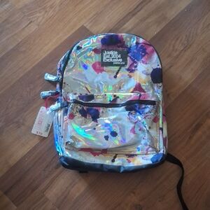 Justice Colorful Holographic Backpack